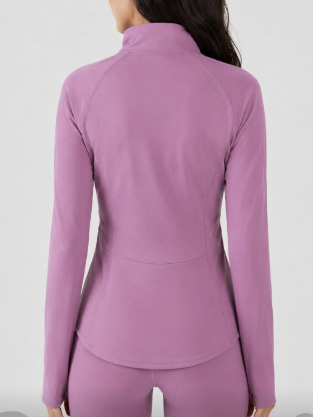 Yogalicious Womens Ultra Soft Lightweight Full Zip With Pockets -Purple(NWT)🏋 - Picture 2 of 4